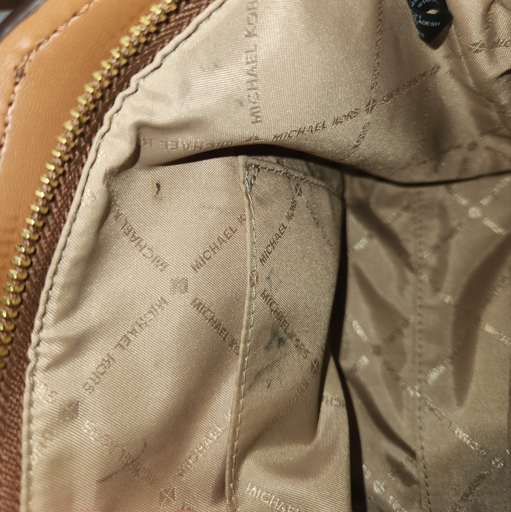 Michael Kors Avril Small Leather Top Zip Satchel with Charm - Picture 6 of 13